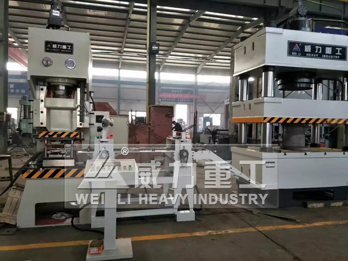 沖床參與礦用錨桿托盤(pán)液壓機(jī)的生產(chǎn)